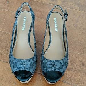 Coach size 9 platform heels